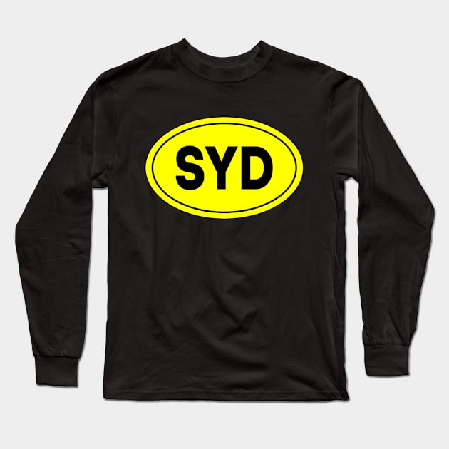 SYD Airport Code - Sydney International Airport Australia Long Sleeve T-Shirt by VFR Zone